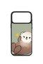 iPhone 18 Pro Max Vorian Black Hole Case, Featuring a Smiling Otter on a Green Background. - 2