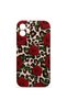 iPhone 11 Vorian Camera Protective Case with Rose and Leopard Print.