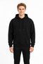 Three Yarns Sh Fleece-Lined Hooded Plain Men's Casual Sweatshirt