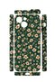 iPhone 15 Plus Vorian Camera Protective Case, Green Daisy Design. - 2