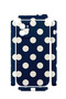 iPhone 11 Vorian Camera Protective Case, Navy Blue with Cream Polka Dots. - 2