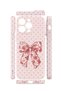 iPhone 14 Pro Vorian Camera Protective Case, Vintage Rose Bow, Polka Dot Design. - 2