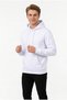 Three Yarns Sh Fleece-Lined Hooded Plain Men's Casual Sweatshirt - 3