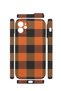iPhone 11 Vorian Mika Camera Protective Case, Orange, Large Plaid Pattern. - 2