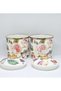 Rose Design 2-Pack Enamel Jar Set – Tea, Sugar, and Coffee Jars - 5