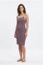 Women's Knit Suspender Midi Dress