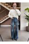 Extra Wide Leg Sofia Jeans with a Flower Print - 5