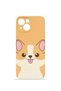 iPhone 14 Vorian Mika Camera Protective Case, Smiling Corgi Design.