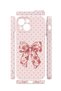 iPhone 13 Vorian Camera Protective Case with Vintage Rose Bow and Polka Dot Design. - 2