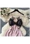 Belted Sleeveless Satin Nightgown – Pink