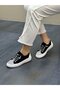 Vollex Denim Material Women's Stylish Sneakers with Stones - 2