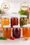6-Piece Multi-Purpose 190 Cc Metal-Lidded Glass Jars for Canning, Jam, Honey, Sauce, and Spices – Baby Food Jar Set, 190 Ml.