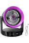 Rechargeable Desk Fan Speed Adjustable Digital Display USB Rechargeable