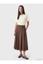 Beige 100% Cotton Women's T-Shirt - 2