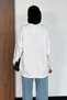 Women's 3-Ply Brushed Inside Crew Neck Basic Modest Sweatshirt 3269 Ecru - 7