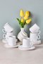 Porcelain Coffee Cup Set for 6 People