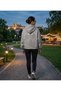 Women's Wing Stone Printed Hooded 3-Thread Brushed Oversized Sweatshirt - 4