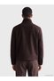 Brown Regular Fit Stand Collar Men's Coat - 3