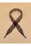 Brown Spiral Patterned Lace Laces, 120 Cm, for Linen and Sneaker Shoes. - 3