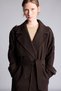 Regular Fit Wide Collar Belted Cashmere Coat H3956Ax26Wn - 3