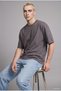 100% Cotton Boxy Fit Crew Neck Drop Shoulder Printed Short Sleeve T-Shirt Men J0782Ax26Au - 5
