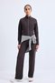 Standard Fit Scuba Fabric Basic Sweater F9488Ax26Au - 2