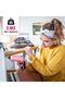73-Piece Pink Tool Set with Cordless 3.7V Screwdriver - 8