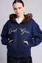 Oversized Printed Faux Fur Hooded Zippered Thick Fabric Cardigan I5378Ax26Wn - 6