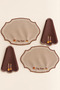 Cozy Season |   4-Piece Pumpkin-Themed Tableware Set for 2 People (2 American-Style Plates + 2 Presentation Napkins)
