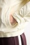 Regular Fit Plush Stand Collar Zippered Coat H6843Ax26Wn - 5