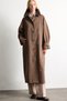 Oversize Shirt Collar Plaid Buttoned Long Cashmere Coat I2836Ax26Wn - 3