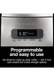 FrontFill Drip Coffee Maker, Digital & Programmable, 12 Cup Glass Carafe, Black and Si - 5