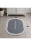 Magic Super Absorbent Oval Doormat with Non-Slip Sole, 40 x 60 cm BX - 4