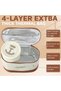 Insulated Lunch Containers with Bag,4 Separate Stackable Lunch Container,Microwave Heated Lunch Box - 3