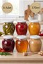 6-Piece Multi-Purpose 370 Cc Metal-Lidded Glass Jar Set for Canning, Jam, Chocolate, Honey, Sauce, and Spices, Baby Food, and Egg Storage, 370 Ml.