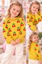 Girls' & Kids' Cherry-Print Crew-Neck Stretch Knit Sweater - 5