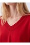 Rmz Gi̇yi̇m Farkiyla V Dikim Loose Fit Women's Knitwear Sweater - 3