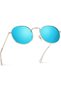 - Reflective Lens Round Trendy Sunglasses