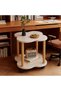 End Tables, طاولة قهوة, Flower Shape Side Table, Irregular-shaped tables with Open Shelf, Small End - 6