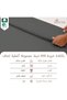 غطاء لحاف من القطن 100%، مقاس فردي 140x200، رمادي داكن - 2