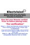 Electvision Universal Remote Control for LED TV Compatible with Panasonic Televisions (Please Match - 2