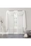53566 ستارة إيميلي شير فويل بفتحة للتعليق، مقاس 59 × 108 بوصة، لون أبيض فاتح - 5