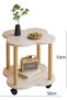 End Tables, طاولة قهوة, Flower Shape Side Table, Irregular-shaped tables with Open Shelf, Small End - 3