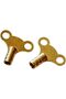 BH02832 (2 Pcs) Easigrip Clock Type Radiator Key Solid Brass - Pack of 2 Pieces - 4