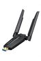 محول واي فاي AXE5400 ثلاثي النطاق بتقنية WiFi 6E للكمبيوتر الشخصي يعمل مع نظام ويندوز 11/10