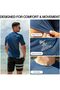 قميص سباحة رجالي من Cb Rashguard بعامل حماية من الأشعة فوق البنفسجية 50+ (مقاسات عادية وممتدة) - 3