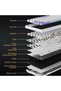 لوحة مفاتيح ميكانيكية لاسلكية Ajazz AK820 Pro مع شاشة TFT ومقبض - 5