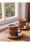 New year's themed printed coffee cup set - 2