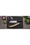 Santoku knife, Silver/Black - 6