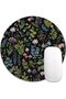 Round Mouse Pad, Cute Small Computer Mouse Mat, Personalized Pattern, Stitched Edge, Non-Slip Rubber